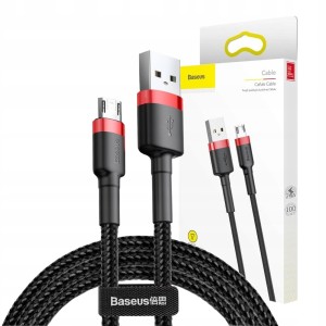 KABEL BASEUS MICRO-USB 1M 2,4A SZYBKI PRZEWÓD MOCNY DO TELEFONU