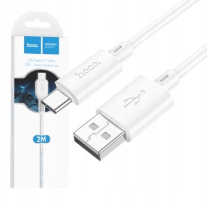 KABEL HOCO X20 TYPE-C 2M 3A SAMSUNG HUAWEI XIAOMI MOCNY SZYBKI PRZEWÓD