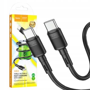SZYBKI KABEL HOCO X83 2x USB Type-C Przewód 60W 1M DO SAMSUNG HUAWEI MOCNY