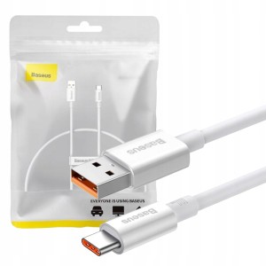 KABEL BASEUS USB-C 25CM 100W DO SAMSUNG HUAWEI XIAOMI MOCNY PRZEWÓD