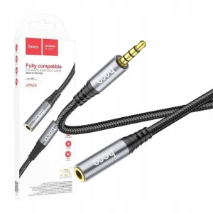 KABEL ADAPTER AUX AUDIO HOCO UPA20 2M JACK 3,5MM TRWAŁY MOCNY PRZEWÓD