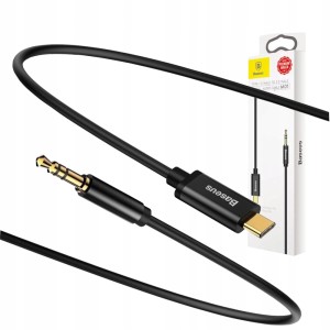 KABEL AUX BASEUS M01 USB TYPE-C AUDIO JACK 3,5MM 1,2M PRZEWÓD AUDIO