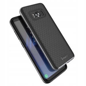 ETUI DO SAMSUNG GALAXY S8 PLUS iPAKY CARBON SILIKON CASE SILIKONOWE + FOLIA