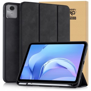 ETUI DO LENOVO TAB M11 11" Z KLAPKĄ ECOSKÓRA z Uchwytem na Rysik + SZKŁO