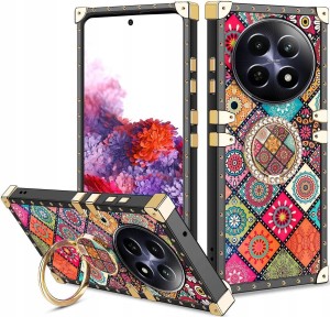 ETUI DO REALME 12 5G / 12X 5G LUKSUSOWE GLAMOUR MOZAIKA RING OCHRONA CASE