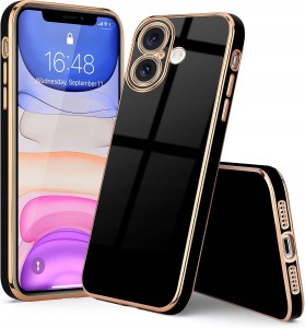 ETUI DO IPHONE 17 LUKSUSOWE GLAMOUR OCHRONA APARATU SILIKON CASE 6D + SZKŁO