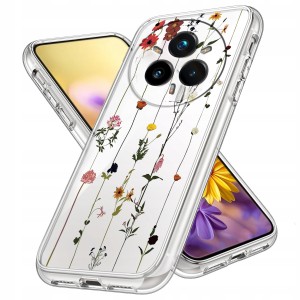 ETUI DO REALME 14 PRO PLUS 5G Przezroczyste KWIATY SILIKONOWE OCHRONA CASE