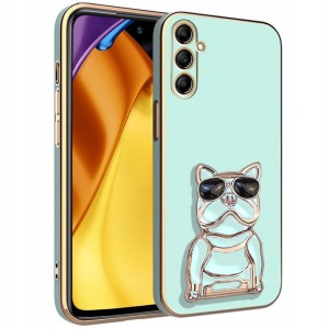 ETUI DO SAMSUNG A26 5G GLAMOUR DOG UCHWYT PODSTAWKA SILIKON CASE + SZKŁO