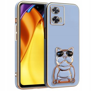 ETUI DO MOTOROLA MOTO G34 5G GLAMOUR SILIKON UCHWYT PODSTAWKA DOG + SZKŁO