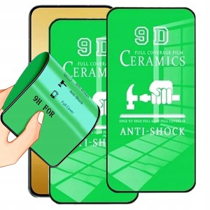 2x SZKŁO HYBRYDOWE DO IPHONE 15 FOLIA CERAMICZNA 9D 3D CAŁY EKRAN OCHRONA