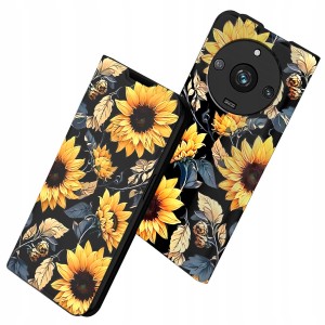 ETUI Z KLAPKĄ DO REALME 11 PRO 5G / 11 PRO PLUS 5G PORTFEL MAGNET KWIATY