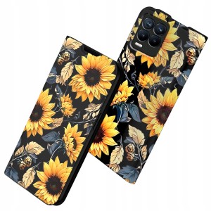 ETUI Z KLAPKĄ DO REALME 8 / 8 PRO PORTFEL MAGNETYCZNE STYLOWE CASE + SZKŁO