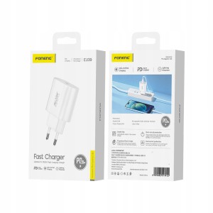 ŁADOWARKA SZYBKA SIECIOWA 20W POWER TYP-C FAST 3A Foneng