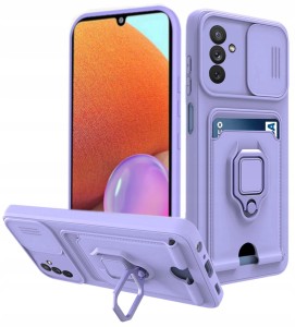 ETUI DO SAMSUNG A36 5G / A56 5G SILIKON OCHRONA APARATU RING KARTY + SZKŁO