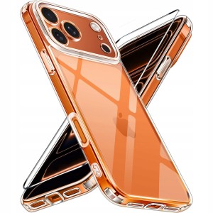 ETUI DO IPHONE 17 PRO MAX Przezroczyste SILIKON OCHRONA APARATU + SZKŁO
