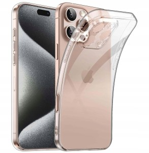 ETUI DO IPHONE 16 PRO Przezroczyste SILIKON OCHRONA APARATU CASE + SZKŁO