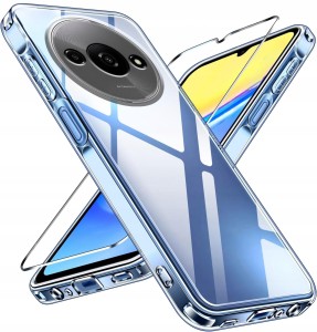 ETUI DO XIAOMI REDMI A3 Przezroczyste SILIKON OCHRONA APARATU CASE + SZKŁO
