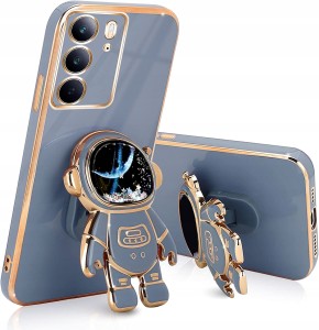 ETUI DO REALME C75 / 14X 5G ASTRONAUT UCHWYT SILIKON GLAMOUR CASE + SZKŁO