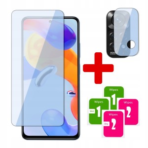2w1 SZKŁO na EKRAN +SZKŁO NA APARAT do XIAOMI REDMI NOTE 11 / 11S OCHRONA
