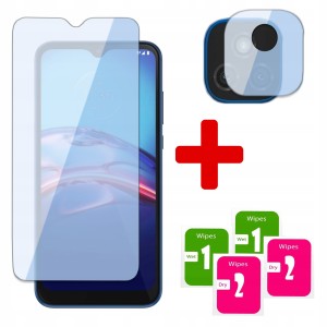 2w1 SZKŁO na EKRAN +SZKŁO NA APARAT do MOTOROLA MOTO E7 PLUS OCHRONA 2,5D