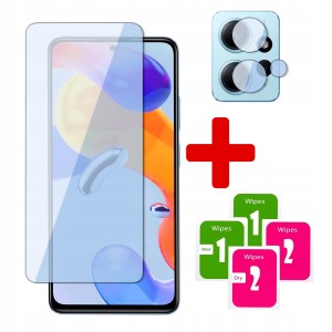 2w1 SZKŁO na EKRAN +SZKŁO NA APARAT do XIAOMI REDMI NOTE 12 4G OCHRONA 2,5D