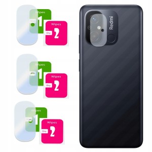 3X SZKŁO NA APARAT DO XIAOMI REDMI 12C HARTOWANE OCHRONNE NA OBIEKTYW TYŁ