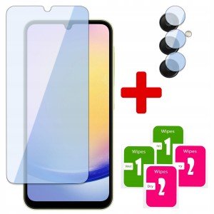 2w1 SZKŁO HARTOWANE na EKRAN + SZKŁO APARAT do SAMSUNG A25 5G OCHRONA 2,5D