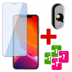 2w1 SZKŁO HARTOWANE na EKRAN + SZKŁO NA APARAT do IPHONE X / XS MAX OCHRONA