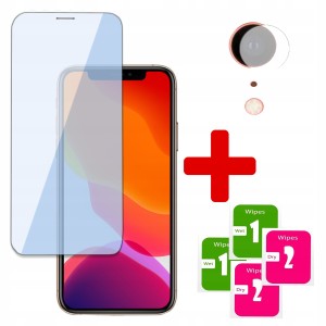 2w1 SZKŁO HARTOWANE na EKRAN + SZKŁO NA APARAT do IPHONE XR OCHRONA 2,5D