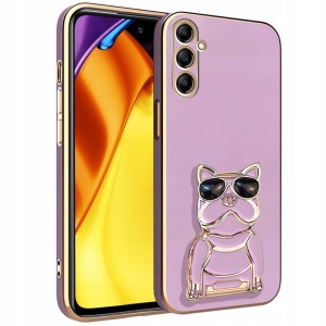 ETUI DO SAMSUNG A37 5G GLAMOUR DOG UCHWYT PODSTAWKA SILIKON CASE + SZKŁO