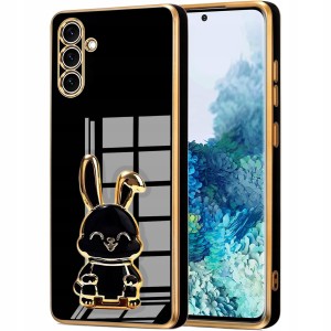 ETUI DO SAMSUNG GALAXY S25 FE GLAMOUR KRÓLIK UCHWYT 6D SILIKON CASE + SZKŁO