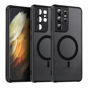 ETUI DO SAMSUNG GALAXY S21 ULTRA MATT SILIKON MAGNETYCZNE DO MAGSAFE CASE