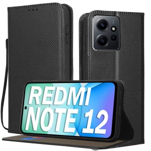 ETUI DO XIAOMI REDMI NOTE 12 / 12 4G BOOK Z KLAPKĄ MAGNETYCZNE CASE + SZKŁO