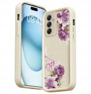 ETUI DO SAMSUNG GALAXY A26 5G / A17 5G SILIKON MATT OCHRONA KWIATY + SZKŁO