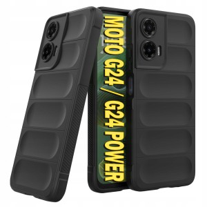 ETUI DO MOTOROLA MOTO G24 / G24 POWER / G04 PANCERNE SILIKON COVER + SZKŁO