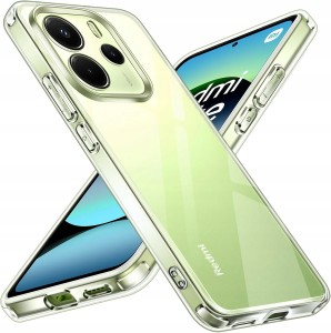ETUI DO XIAOMI REDMI NOTE 14 5G Przezroczyste SILIKON OCHRONA CASE + SZKŁO