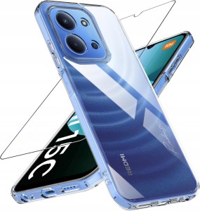 ETUI DO XIAOMI REDMI 15C 4G / 5G Przezroczyste SILIKON OCHRONA CASE + SZKŁO