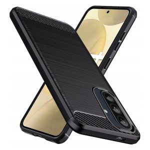 ETUI DO SAMSUNG GALAXY A37 5G CARBON KARBON SILIKON CASE + SZKŁO