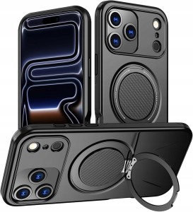 ETUI DO IPHONE 17 PRO PANCERNE 360 MAGNETYCZNE DO MAGSAFE COVER TPU + SZKŁO