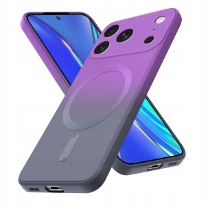 ETUI DO IPHONE 17 PRO MAX SILIKON MAGNETYCZNE DO MAGSAFE OMBRE CASE + SZKŁO