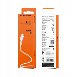 Borofone Kabel BX16 Easy - USB na Micro USB - 2A 1 metr biały