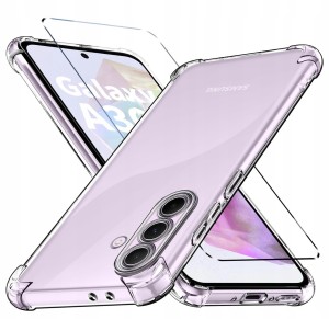 ETUI DO SAMSUNG A57 5G SILIKON CLEAR ANTI-SHOCK OCHRONA APARATU + SZKŁO