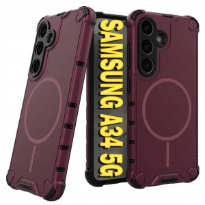 ETUI DO SAMSUNG A34 5G PANCERNE 360 MAGNETYCZNE DO MAGSAFE OCHRONA + SZKŁO
