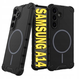 ETUI DO SAMSUNG A14 4G / A14 5G PANCERNE 360 MAGNETYCZNE DO MAGSAFE + SZKŁO
