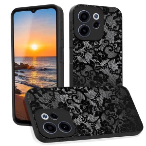 Etui do Oppo Reno 15 F / 15 FS Silikon Ochrona Aparatu KORONKA + SZKŁO