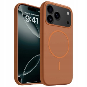 Etui do iPhone 17 Pro Max / 18 Pro Max Magnet do MagSafe Silikon + SZKŁO