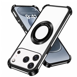 Etui do iPhone 17 Pro Silikon MAGNETYCZNE do MAGSAFE Ramka Case + SZKŁO