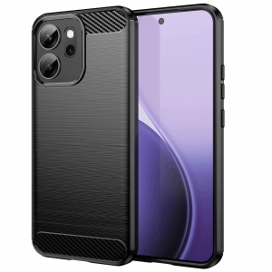Etui do Oppo Reno 15 F / 15 FS Silikon Carbon Ochrona Karbon Soft + SZKŁO