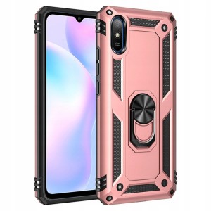 ETUI PANCERNE RING CASE DO XIAOMI REDMI 9A + SZKŁO