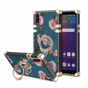 ETUI SAMSUNG GALAXY A70 MOCNE RÓŻE RING CASE SZKŁO